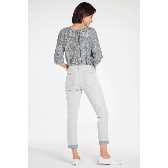 New w/Tags - sz 12 - NYDJ Margot Girlfriend Jeans in Equinox Wash, Reverse wash - Picture 12 of 13